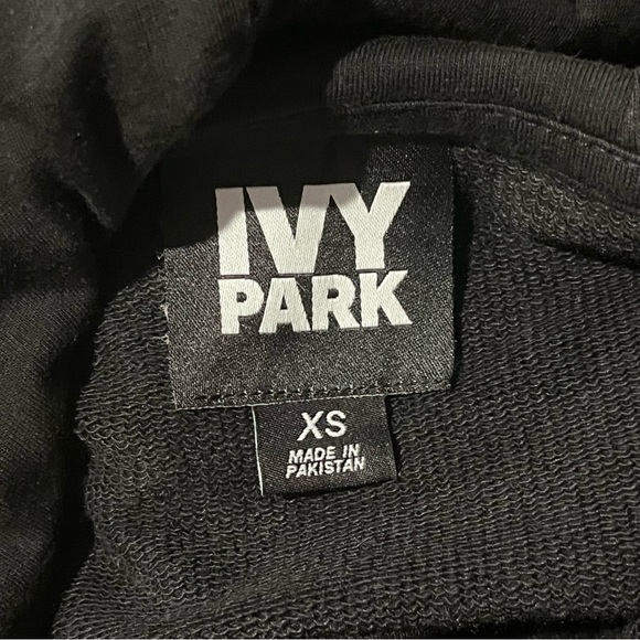 Ivy Park Black Full-Zip Logo Hoodie - Size XS - Picture 5 of 16